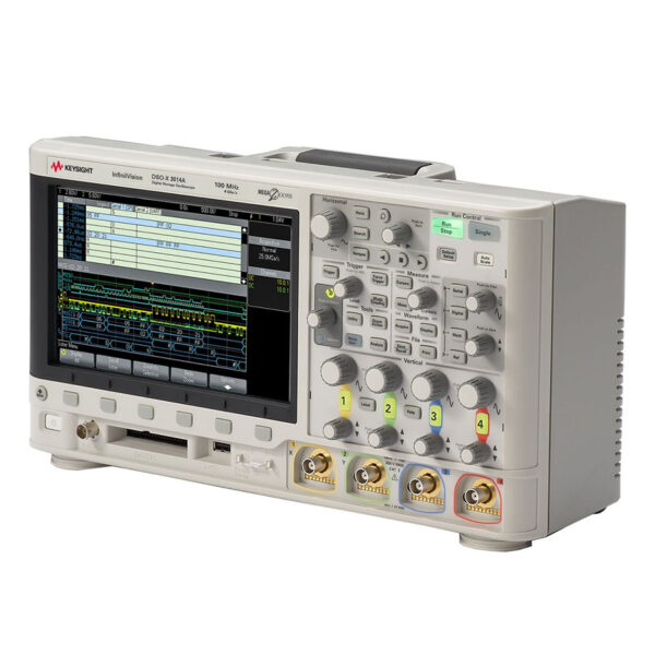 máy hiện sóng KEYSIGHT DSOX3014A nghiêng trái