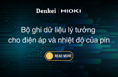 bộ ghi dữ liệu lý tưởng cho điện áp và nhiệt độ pin