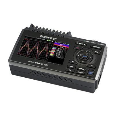 thiết bị ghi dữ liệu đa kênh GRAPHTEC GL260 nằm nghiêng