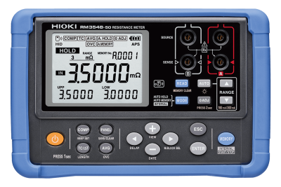 HIOKI RM3548-50 Thiết bị đo điện trở 4 thiết bị đo điện trở HIOKI RM3548-50 mặt trước