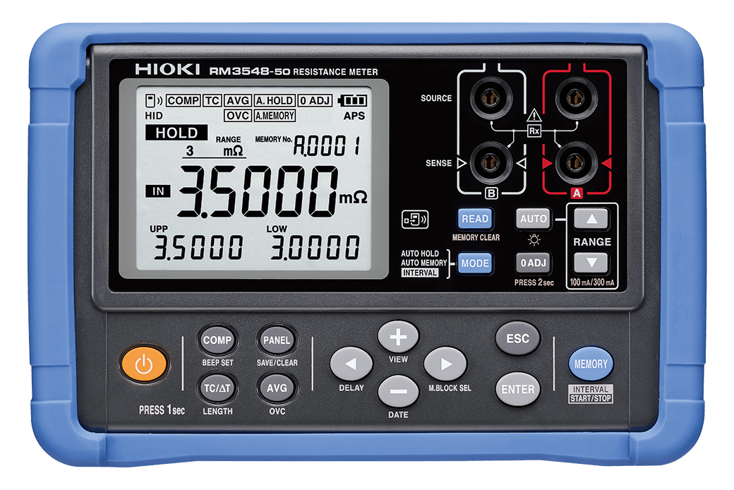 HIOKI RM3548-50 Thiết bị đo điện trở 2 thiết bị đo điện trở HIOKI RM3548-50 mặt trước