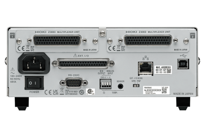 thiết bị đo điện trở HIOKI RM3546 mặt sau