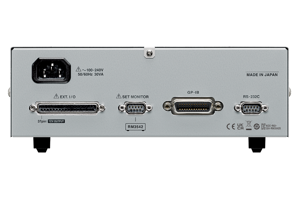 HIOKI RM3542C Thiết bị đo điện trở 3 thiết bị đo điện trở HIOKI RM3542C mặt sau