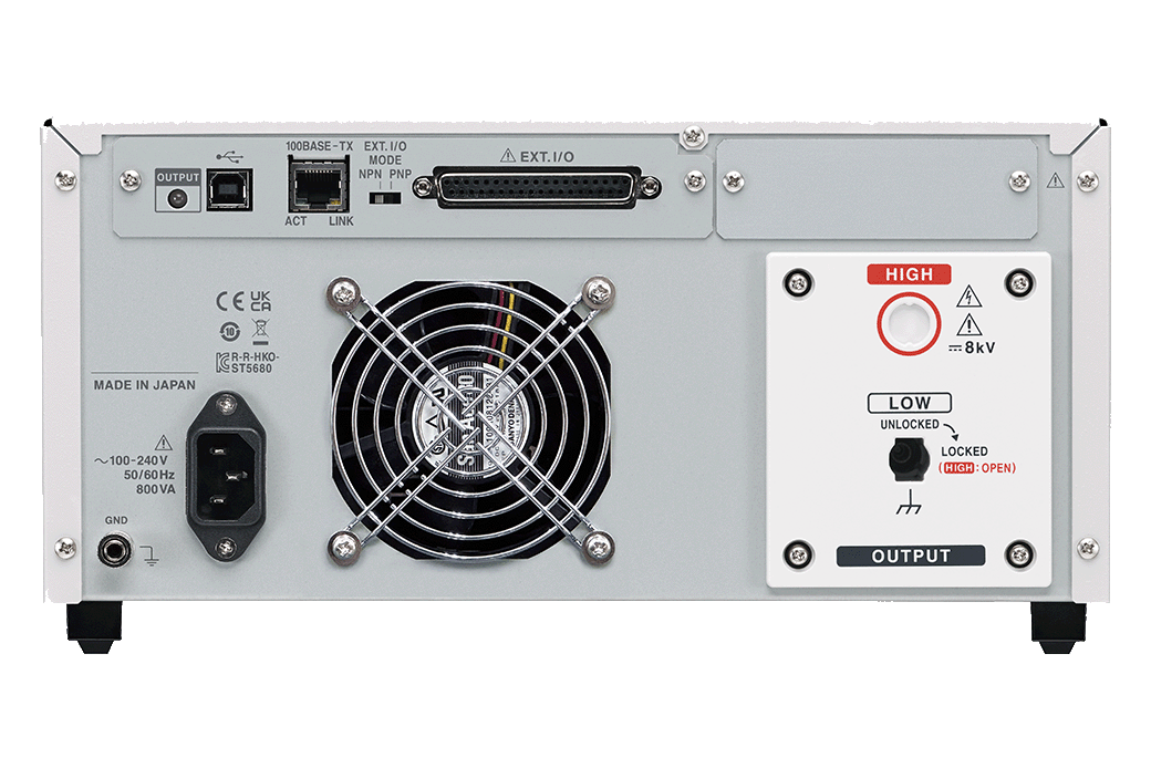 HIOKI ST5680A Thiết bị kiểm tra điện áp chịu đựng 3 thiết bị kiểm tra điện áp chịu đựng HIOKI ST5680A mặt sau